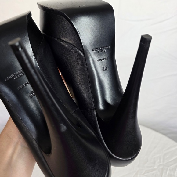 Saint Laurent Classic Black Platform Heels With Box - Size 40! - Picture 11 of 16
